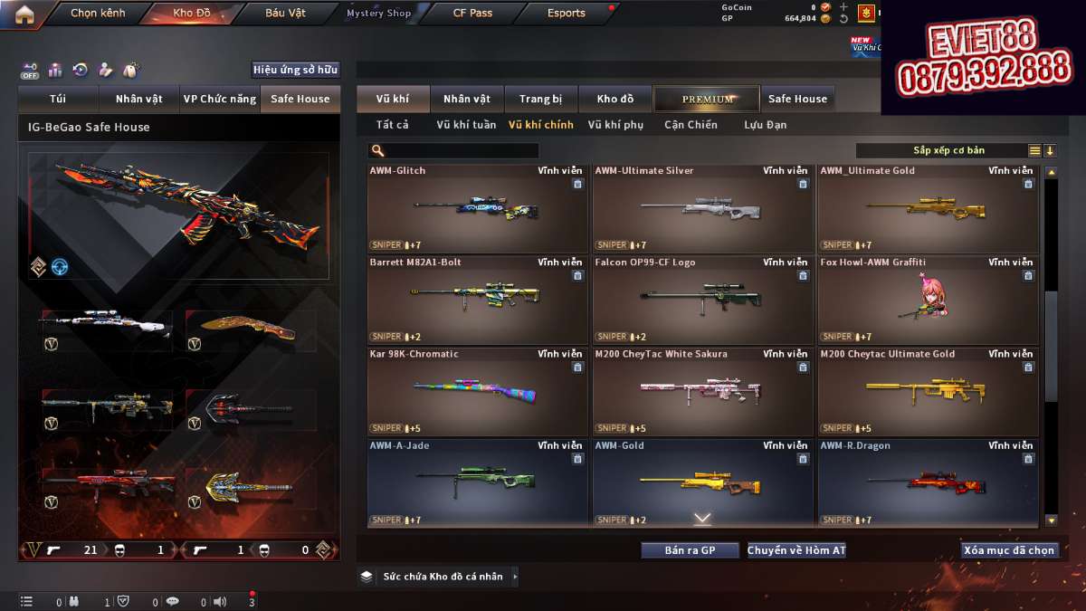 shop acc cf uy tin gia re